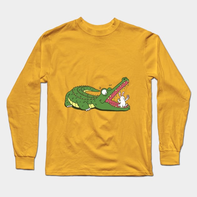 The Most Dangerous Selfie Long Sleeve T-Shirt by AlbyLetoy